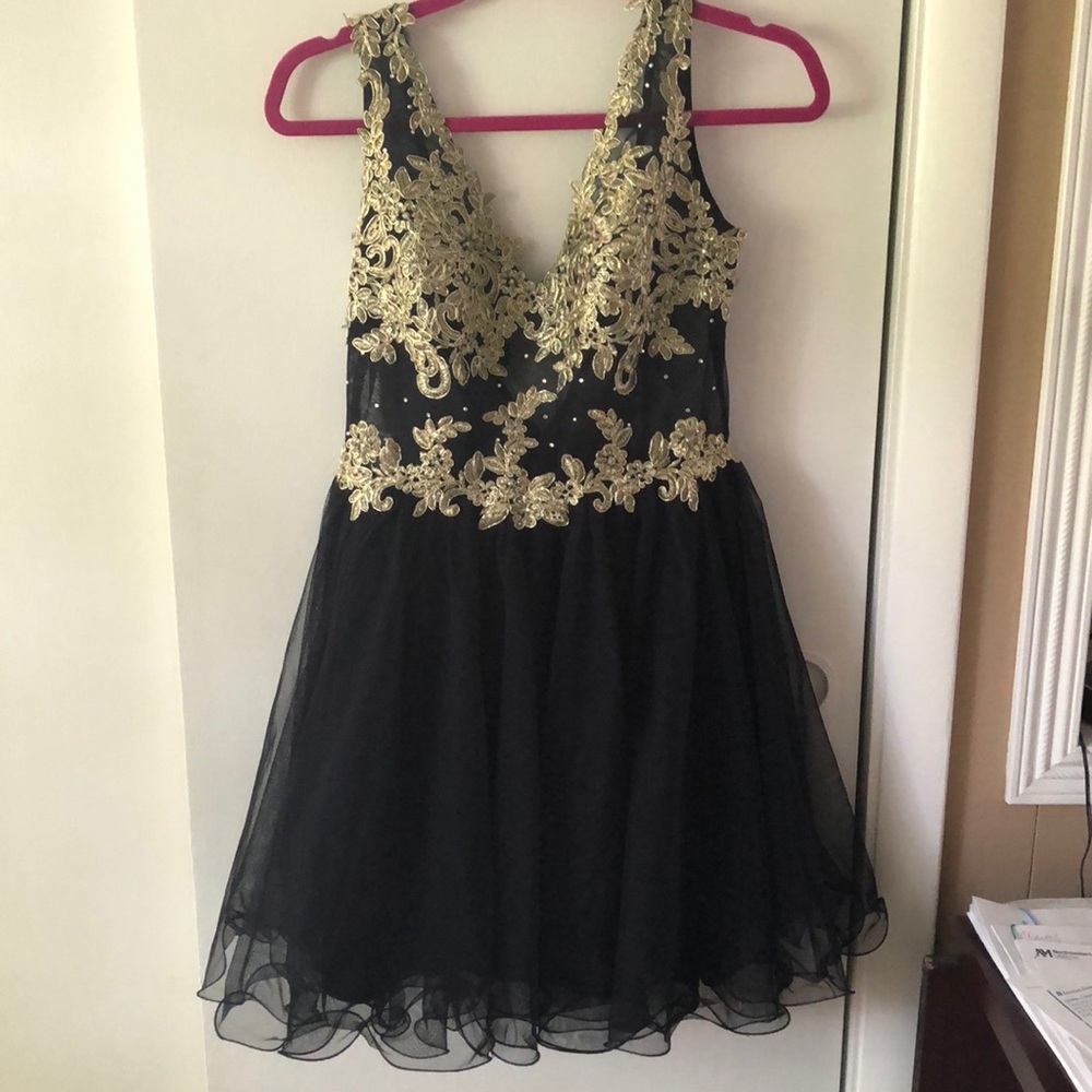 Formal Cocktail Homecoming  Prom Navy Fancy Dress